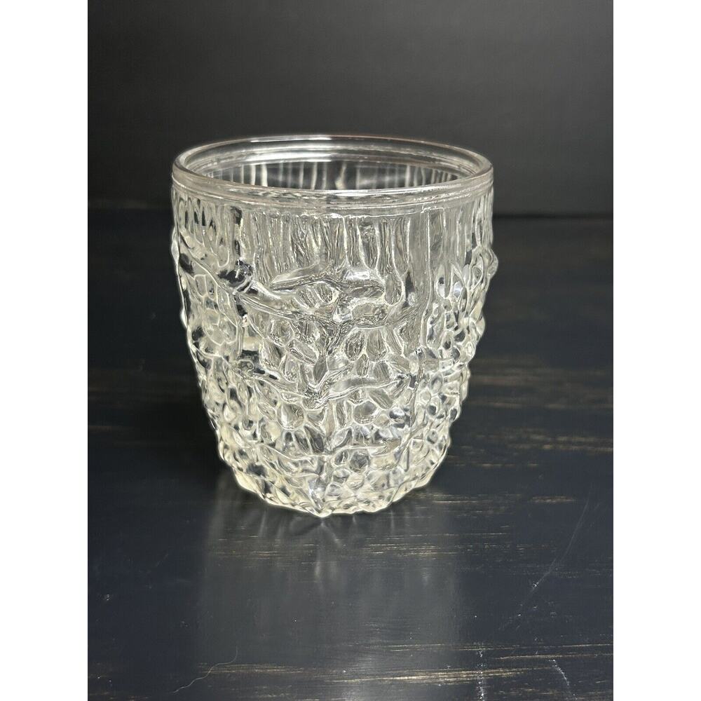 Vintage Retro Faux Ice Plastic Glasses Cup Expressive Designs 1980s. Rare!